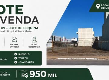 Terreno , Taguatinga · Lote de Esquina QSE 09 Taguatinga Sul | Ao Lado Hospital Santa Marta | 4 Pavimentos | Comercial