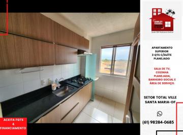 Apartamento de 3 quartos, Santa Maria · Apartamento 3 Qts c/ suíte planejado Qd 301 Setor Total Ville-DF