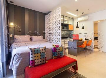 Apartamento · 35m² · 1 Quarto · 1 Vaga · Studio Mobiliado na Faria Lima | Flat de Alto Padrão com Serviços e Lazer Completo