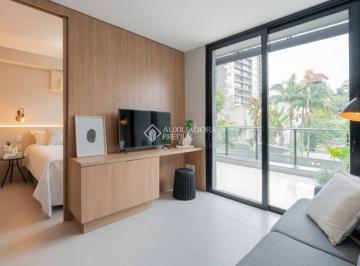 Apartamento · 58m² · 1 Quarto · 1 Vaga · Apartamento Mobiliado com Sacada e Churrasqueira no Bairro Auxiliadora