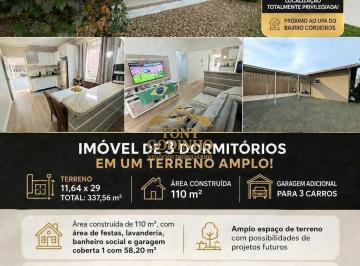 Casa · 168m² · 3 Quartos · 4 Vagas · IMÓVEL ESCRITURADO A VENDA NO BAIRRO CORDEIROS