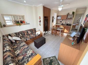 Sala com cozinha integrada · LOCAÇÃO | Apartamento de 1 dormitório - Ponta da Praia, Santos - SP