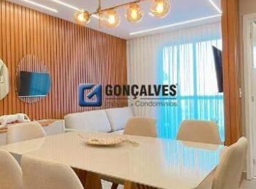 Apartamento · 57m² · 2 Quartos · 1 Vaga · Apartamento residencial no Jardim do Mar (São Bernardo do Campo) – 2 dorm, 1 suíte, fundo