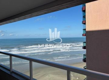 Apartamento · 83m² · 2 Quartos · 2 Vagas · Apartamento 2 dormitórios (1 suítes) na Praia Grande – Caiçara, vista para o mar | Varanda gourmet e