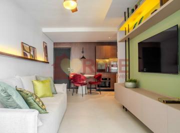 Apartamento · 45m² · 1 Quarto · 1 Vaga · Vila Nova Conceição Flat sofisticado com serviços, varanda e local privilegiadoização