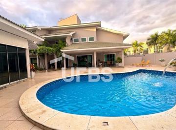Casa · 697m² · 4 Quartos · 6 Vagas · Mansão de Esquina no Alphaville Goiás — 1.597m² de Terreno, 4 Suítes e Lazer Resort