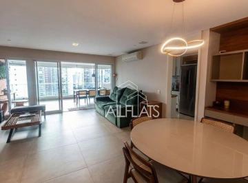 Sala  · Apartamento com 2 quartos, 124 m² venda e aluguel - Brooklin - São Paulo/SP