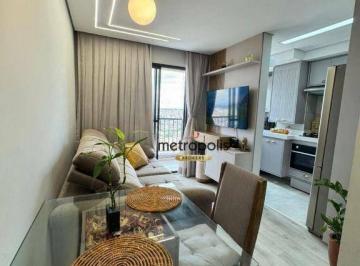 Sala · Apartamento Impecável com 2 dormitório à venda, 44 m² por R$ 350.000 - Vila Santa Luzia - São Bernar