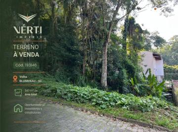 cd16b24c20fba83b44e95e20b4984bacf1f778db · Terreno à venda, 543 m² por R$ 430.000,00 - Velha - Blumenau/SC