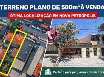 Terreno · 500m² · Excelente oportunidade de terreno plano com 500 m² no bairro Nova Petrópolis em São Bernardo do Camp