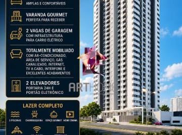 Apartamento · 93m² · 3 Quartos · 2 Vagas · Apartamento 93m² com 2 suítes, 2 vagas e varanda gourmet no Campestre, Santo André