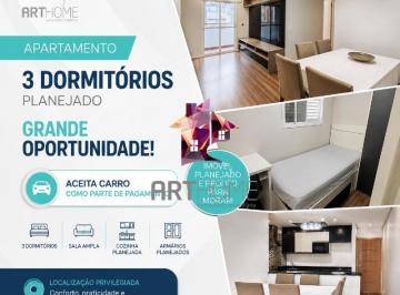 Apartamento · 61m² · 3 Quartos · 1 Vaga · Apartamento 3 dormitórios Santo André. Aceita carro como parte de Pgt
