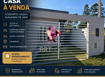 Casa · 125m² · 2 Quartos · 2 Vagas · Casa Residencial à venda em Cotia (Jardim Japão) com gramado e quadra poliesportiva