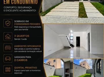 Casa de 3 quartos, São José dos Pinhais · Sobrado em Condomínio, 3 quartos 1 suite, Ouro Fino, São José dos Pinhais