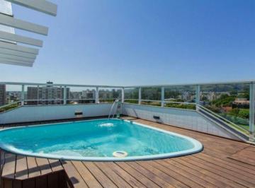 Apartamento · 211m² · 3 Quartos · 2 Vagas · Cobertura mobiliada com piscina e vista 360° no Jardim Planalto – POA