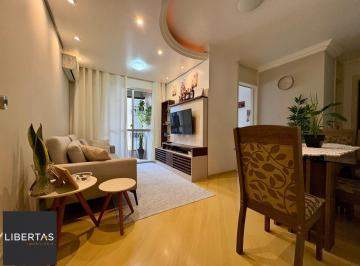 Apartamento · 58m² · 2 Quartos · 1 Vaga · Apartamento 2 dormitórios com sacada e churrasqueira e vaga de garagem coberta