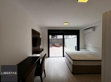 living-varanda · APARTAMENTO GARDEN DE 54M², 1 DORMITÓRIO, 1 VAGA - MONT SERRAT