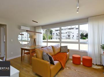 Apartamento · 54m² · 1 Quarto · 1 Vaga · Apartamento 1 dormitório, 54 metros privativos semi mobiliado, elevadores