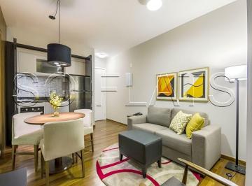 Apartamento · 60m² · 2 Quartos · 1 Vaga · Flat para venda em Brooklin Paulista de 60.00m² com 2 Quartos, 1 Suite e 1 Garagem