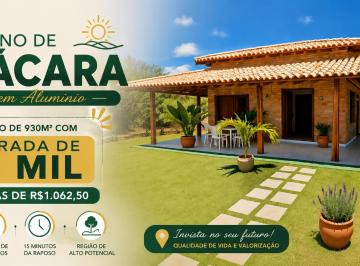 Terreno , Alumínio · Lote de Chácara 930 m² · Entrada R$ 35 mil · Boleto · Sem SPC · Alumínio/SP