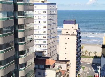 Apartamento · 52m² · 1 Quarto · 1 Vaga · Vista Mar na Tupi - Apto Novo 1 dorm, 52 m2 , Sac. Gourmet, lazer  - 350 mil