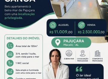 Apartamento para locação no CONDOMÍNIO EDIFÍCIO CANOA., PAJUÇARA, Maceió, AL · Apartamento para locação no CONDOMÍNIO EDIFÍCIO CANOA., PAJUÇARA, Maceió, AL