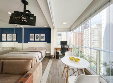 Apartamento de 1 quarto, São Paulo · Studio de 36 m² com 1 quarto, 1 vaga e deposito privativo à venda em Brooklin Paulista