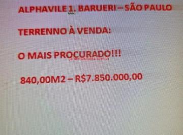 Foto 01 · Terreno, Alphaville 1, Barueri, SP