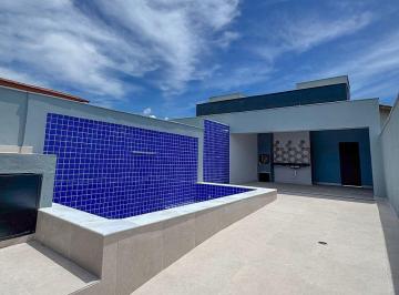 Casa · 87m² · 2 Quartos · 3 Vagas · Casa nova lado praia com piscina à venda-Bopiranga, Itanhaém