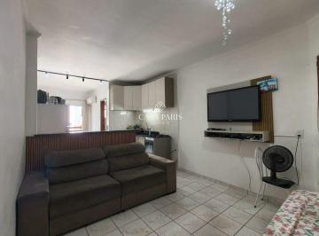 Apartamento · 34m² · 1 Vaga · Kitnet Mobiliada na Aviação (Praia Grande) com Vista Mar • 1 vaga • Varanda