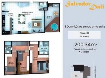 Apartamento · 141m² · 3 Quartos · 4 Vagas · Cobertura com Vista Livre, 3 quartos, 4 vagas à venda, 141 m² - Campina do Siqueira - Curitiba/PR