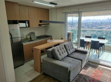 Apartamento · 42m² · 1 Quarto · 1 Vaga · Aluga apartamento no Campo Belo, totalmente mobiliado, próximo estação do metrô., ,