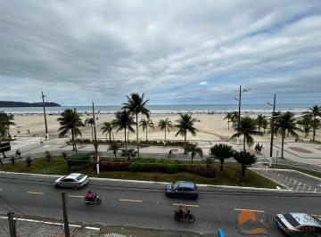 Apartamento · 35m² · 1 Quarto · Kitnet Frente Mar na Guilhermina com vista mar, semi mobiliada - Praia Grande/SP