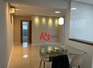 38cab97a7c8477624bc78e4a331e4a76ba3930d8 · Apartamento com 2 dormitórios para alugar, 86 m² por R$ 6.000,00/mês - Gonzaga - Santos/SP