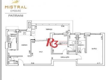 10d094ff7a85a60f9c24434559c15c73c62a9103 · Apartamento com 2 dormitórios à venda, 96 m² por R$ 1.651.890,00 - Embaré - Santos/SP