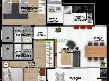 Apartamento · 66m² · 2 Quartos · 1 Vaga · VENDA | Apartamento, com 2 dormitórios em Vila Marumby, Maringá