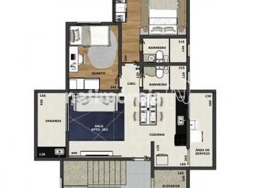 Photo 1 · Apartamento de 2 quartos à venda no Indaiá!