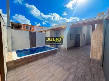 Casa · 70m² · 2 Quartos · 2 Vagas · Imperdível! Casa Nova com Piscina no Loty em Itanhaém – Financiamento Minha Casa Minha Vida