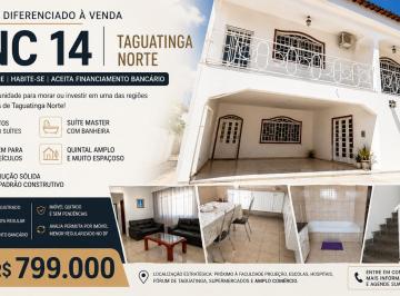 Casa de 4 quartos, Taguatinga · Sobrado 4 Suítes à Venda em Taguatinga Norte QNC 14 | Habite-se | Aceita Financiamento | 350m²