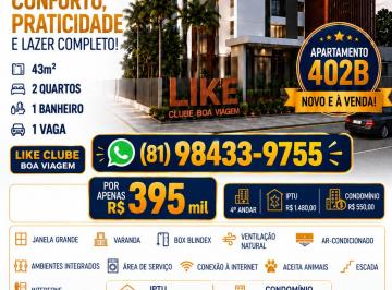 Apartamento de 2 quartos, Recife · Apartamento em Boa Viagem