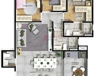 Apartamento · 105m² · 3 Quartos · 2 Vagas · APARTAMENTO À VENDA NO CONDOMÍNIO ALTOS DA AVENIDA NO JARDIM DO LAGO EM JUNDIAÍ/SP