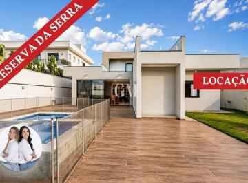 Casa · 350m² · 3 Quartos · 4 Vagas · Condomínio Reserva da Serra - Casa térrea para locação no Condomínio Reserva da Serra – Jundiaí/SP