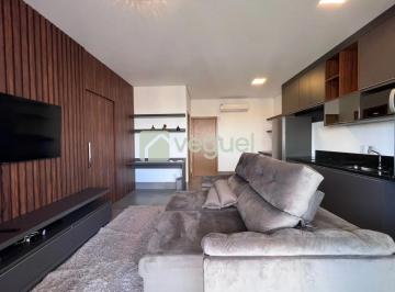 Apartamento · 56m² · 1 Quarto · 1 Vaga · Studio mobiliado para alugar no Edifício Le Monde Jardim Botânico, Ribeirão Preto/SP.