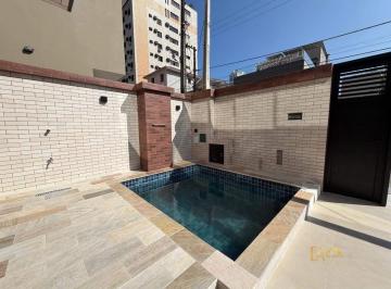 Casa · 233m² · 4 Quartos · 2 Vagas · Casa Isolada Nova com Piscina à Venda na Ponta da Praia – Santos