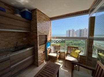 Varanda · Apartamento com 2 dormitórios à venda, 75 m² por R$ 520.000,00 - Vila São Paulo - Mongaguá/SP