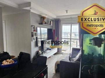 Exclusividade · Apartamento com 3 dormitórios e 2 vagas à venda, 58 m² por R$ 450.000 - Vila Homero Thon - Santo And