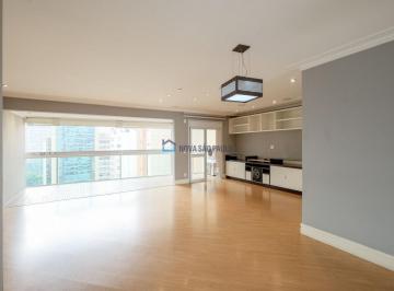 Apartamento · 125m² · 4 Quartos · 3 Vagas · Apartamento de 124,5m² com 3 suítes com varanda integrada na Vila Olímpia