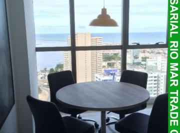 Comercial · 36m² · 1 Vaga · Sala Comercial no Empresarial Rio Mar Trade Center - Locação no Pina, Recife-PE: 1 Sala, 1 Banheiro,