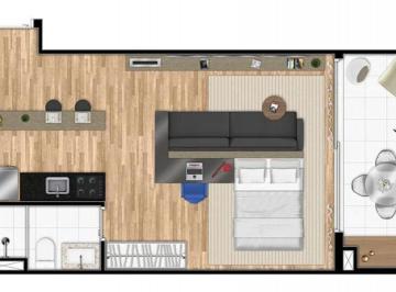Apartamento · 47m² · 1 Quarto · 1 Vaga · Apartamento à venda no bairro Campo Belo - São Paulo/SP, Zona Sul