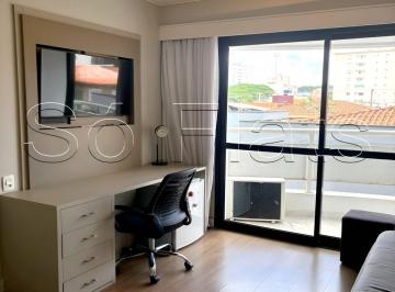 Apartamento · 35m² · 1 Quarto · 1 Vaga · Flat disponível para locação em Moema, prox a Av. e do Shopping Ibirapuera e do Metrô Eucaliptos.